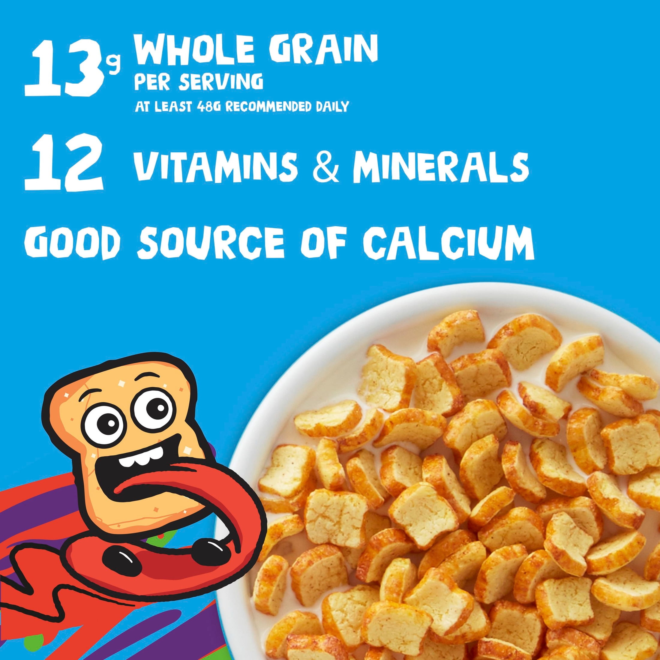 (3 pack) French Toast Crunch Breakfast Cereal, Syrup and Cinnamon Taste, Family Size, 17.4 oz
