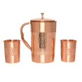 thumbnail image 1 of Juego de Jarra y Vasos de Cobre HealthGoodsIn 1.5L con 2 Vasos, 1 of 8
