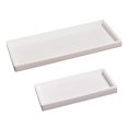 thumbnail image 1 of Spacewiser Countertop and Vanity Tray - 2 PC (11â€ and 7â€) Shatterproof Silicone Kitchen and Bathroom Trays for Counter, Kitchen Soap Dispenser Tray, Vanity Trays for Bathroom, Perfume Key Tray, 1 of 4