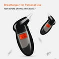 thumbnail image 2 of Amdohai Portable Breathalyzer with 5 Mouthpieces Breath Alcohol Tester Keychain Backlit LED Digital Accurate BAC Detector Analyzer with Alarm for Personal Use, 2 of 8