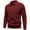 Wine, variant on Dolkfu Button Sweater Men Solid Green Classic Fit Sweater Mens Stretch Lapel Long Sleeve Pullover L