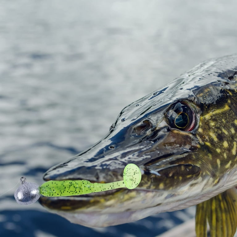 Goture 20Pcs Tube Jig Heads Fishing Hooks - Saltwater & Freshwater