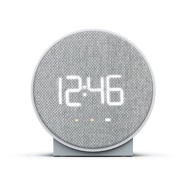 Capella Matte Finish Table Round Time Alarm Clock With Multiple