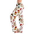 thumbnail image 3 of UDAUDU Womens Christmas Pajamas Pants Funny Christmas Print Pj Pants Elastic Waist Holiday Fall Pajama Pants S, 3 of 6