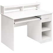 Ktaxon Computer Desk Home Office Workstation Laptop Table Drawer Shelf Furniture White