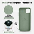 thumbnail image 5 of Shockproof Designed for iPhone 11 Pro Case [Soft Anti-Scratch Microfiber Lining] with Liquid Silicone Phone Case, Drop Protection 5.8 inch Slim Thin Cover, Calke Green, 5 of 14