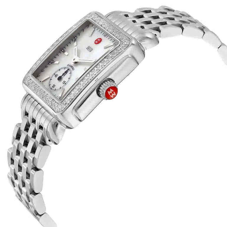 Michele Deco Mid Diamond Mother of Pearl Dial Women display picture 3