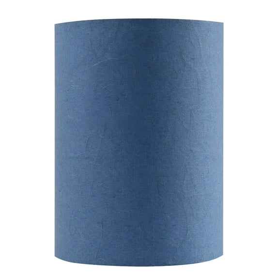 Aspen Creative 31287 Transitional Drum (Cylinder) Shape Spider Construction Lamp Shade in Blue, 8" wide (8" x 8" x 11")
