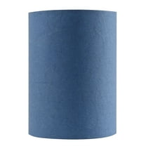 Aspen Creative 31287 Transitional Drum (Cylinder) Shape Spider Construction Lamp Shade in Blue, 8" wide (8" x 8" x 11")
