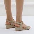 thumbnail image 4 of Sandalias de piel auténtica para niñas con correa de tobillo, color dorado, 4 of 4