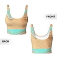 thumbnail image 6 of Rocae Beach Footprint for Sports Bra for Women Sports Vest with Performance Stretch and Quick Dry FabricX-Large, 6 of 9