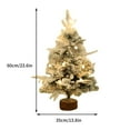thumbnail image 3 of New Flocking Small Tree Green Table Decoration Christmas Tree Christmas Decoration Mini Table Decoration Holiday Props, 3 of 9