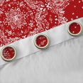 thumbnail image 4 of Manfei Exotic Style Flowers Curtains Pack of 2 (42x84 Each),Rustic Damask Print Curtains Blackout,Red White Bedroom Curtains For Kids,Ultra Soft Home Decor, 4 of 6