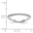thumbnail image 7 of 14K White Gold Ring Band Wedding Diamond Round , Size 5, 7 of 7