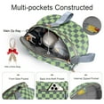 thumbnail image 5 of Bum Bags for Women Checkered Crossbody Bag with Removable Wallets Large Nylon Belt Purse Fanny Packs with Extra Strap, 5 of 7
