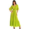 thumbnail image 1 of Vestido plisado Roman Fashion /Juvenil, 738 (Lima) verde lima CH Roman Fashion V-FOL-738-LIMA, 1 of 6