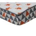 thumbnail image 2 of Bacati PFOGCPC1 Playful Foxs Arrows Changing Pad Cover, Orange/Grey, 2 of 3