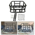 thumbnail image 6 of Rear Rack Bike Basket Basket Adult Metal Luggage Rack Carrying Pets Carrier Bike Rack for Adult Bike Shopping Luggage No Waterproof Cover, 6 of 8