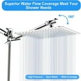 thumbnail image 3 of Shower Diverter Valve, 3 Way G1/2 Copper Shower Arm Diverter Valve for Hand Held Showerhead and Fixed Spray Universal Component Replacement Part, 3 of 7