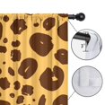 thumbnail image 4 of Blackout Kids Curtains,Yellow and Brown Of Leopard Print Childrens Insulated Curtains Set Of 2,Bedroom Essentials,Toddler Room Decor 42"x54", 4 of 5