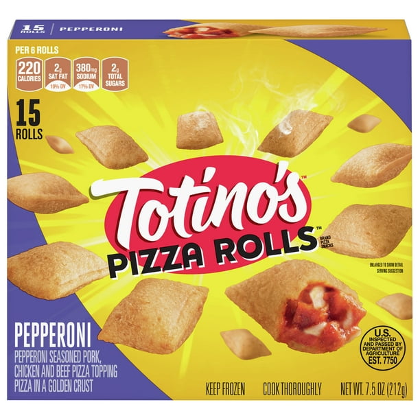 Totino S Pizza Rolls Pepperoni 15 Rolls 7 5 Oz Box Walmart Com Walmart Com