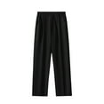 thumbnail image 3 of Bcfgryg Casual Trousers Loose Fit Wide Leg Comfortable Elastic Waistband Straight Leg Design Everyday Wear Smart Pants Men’s Casual Pants Black XXXL, 3 of 5