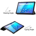 thumbnail image 5 of Para Tcl Tab 10s 10.1 Pulgadas, Cubierta Inteligente De Protección De Cáscara Dura Ligera Y Delgada De Tres Pliegues Para Cubierta De Tableta Tcl Tab 10s Con Soporte - Negro Jau, 5 of 5