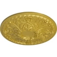 thumbnail image 3 of Ekena Millwork 26"OD x 3"P Tristan Ceiling Medallion (Fits Canopies up to 5 1/2"), Hand-Painted Rich Gold, 3 of 5