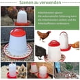 thumbnail image 5 of 2 pcs Set of 2.5L Drinker and 3Kg Feeder, Chick Feeder, Drinker Kit, Poultry Feeder, Poultry Drinker, Red and White, 5 of 5