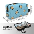 thumbnail image 4 of Goofa Turtle Printed Toiletry Bag with Handle,Large Capacity Travel Makeup Cosmetic Bag for Women, Carry on Airport Airline Compliant Bag, 4 of 9