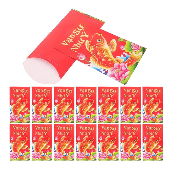 COOPHYA 72pcs Red Envelopes Vietnamese New Year Paper Multi Preserve Cultural Tradition Family 2026