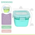 thumbnail image 3 of Melii Glass Food Storage Containers with Silicone Sleeve 3 Pack, 3 of 6