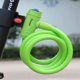 thumbnail image 4 of Candado de cable en espiral, candado en espiral de cable, candado antirrobo de cadenas antirrobo para bicicleta, candado para bicicleta con llave, candado para bicicleta (verde). Afortunado Sencillez, 4 of 5