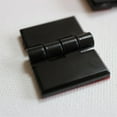 thumbnail image 3 of 10 x 24mm Black Acrylic Hinges. No glue required, Self Adhesive. Black Plastic, (1 in) -10 Pack-, 3 of 8