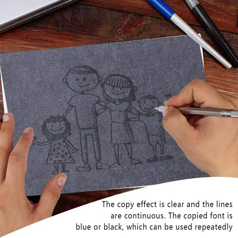 Carbon Copy Paper BLUE or BLACK A4 10 Sheets Hand Copy Duplicate