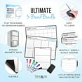Cinch Dry Erase Calendar Bundle for Fridge 3 Boards Included