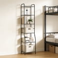 thumbnail image 4 of Mainstays Matte Black Steel 5-Shelf Bathroom Storage Tower Unit, 4 of 20