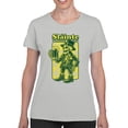 thumbnail image 2 of Slainte Skeleton Leprechaun St. Patricks Day Cheers Design Women's T-shirt, 2 of 3
