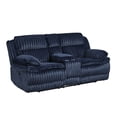 thumbnail image 2 of Lexicon Goodland Corduroy 2pc Set Sofa+ Loveseat in Blue, 2 of 16