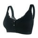 thumbnail image 1 of Gibobby Brasier con Cierre Frontal Push Up Ropa interior sexy con botones en la parte delantera para mujer Sin llantas Chaleco Sujetador de talla grande(Negro,X-Grande), 1 of 4