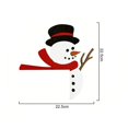 thumbnail image 6 of Soumake Christmas Door Topper Funny Cartoon Snowman Santa Claus Reindeer Wooden Door Frame Corner Sign for Home Party, 6 of 7