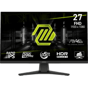 MSI 27" FHD (1920 x 1080) HDMI DP 200Hz 0.5ms AMD FreeSync Premium Pro Rapid IPS Gaming Monitor - MAG 272FB E20