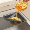 thumbnail image 4 of kjfeif Triangular Magnetic Drain Basket, Magnetic Drainage & Filter Basket, KitchenCorner Sink Strainer, Triangular Draining Basket, Kitchen Sink Drain Basket Drain Rack, 4 of 7