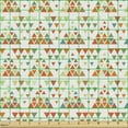 thumbnail image 2 of Ambesonne Abstract Fabric by the Yard Upholstery, Triangular Modern Pattern, 5 Yards, Multicolor, 2 of 5