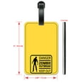 thumbnail image 2 of Danger Zombie - Luggage ID Tags / Suitcase Identification Cards - Set of 2, 2 of 5