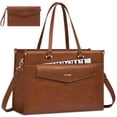 thumbnail image 1 of Bolsa para portátil LOVEVOOK de 15.6 pulgadas, de piel impermeable, 1 of 9