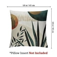 thumbnail image 4 of Set of 2 Green Gold Throw Outdoor Decorations Mid Century Tropical Leaves Pillowcase Decorative Cushion Case for Home Couch, 4 of 7