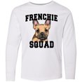 thumbnail image 3 of Inktastic Cute French Bulldog  Frenchie Squad Long Sleeve Youth T-Shirt, 3 of 5
