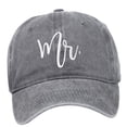 thumbnail image 4 of Baseball Cap Womens Cross Ponytail Baseball Cap for Running Fishing Casual gray mr, 4 of 8