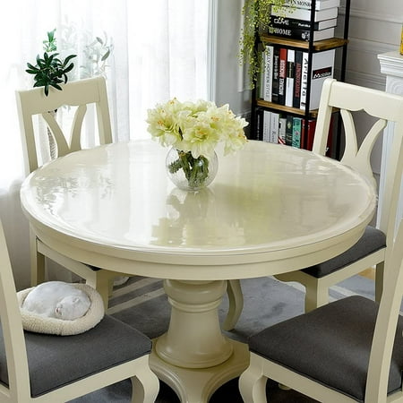 42 Inch Clear Round Table Cover 2mm Thick Plastic Protector Waterproof Pvc Tablecloth Vinyl Circle Top For Coffee Dining Room Canada 42 Inch Clear Round Table Cover 2mm, 42 Inch Round Table Protector